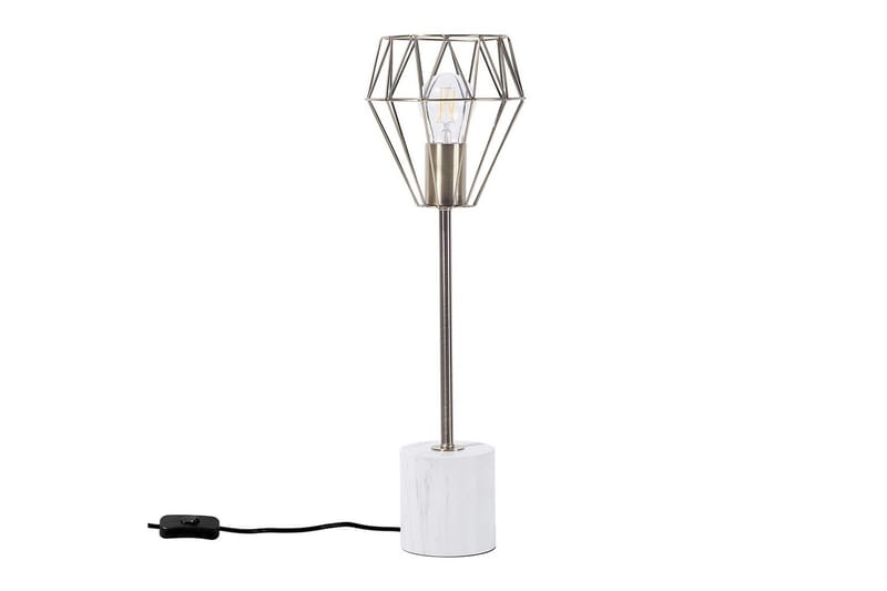 Kasik Bordslampa 49 cm E27 - Mässing/Vit - Belysning & el - Inomhusbelysning & lampor - Fönsterlampa - Fönsterlampa på fot