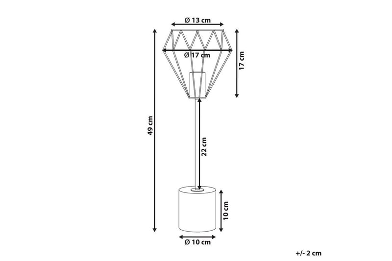 Kasik Bordslampa 49 cm E27 - Mässing/Vit - Belysning & el - Inomhusbelysning & lampor - Fönsterlampa - Fönsterlampa på fot