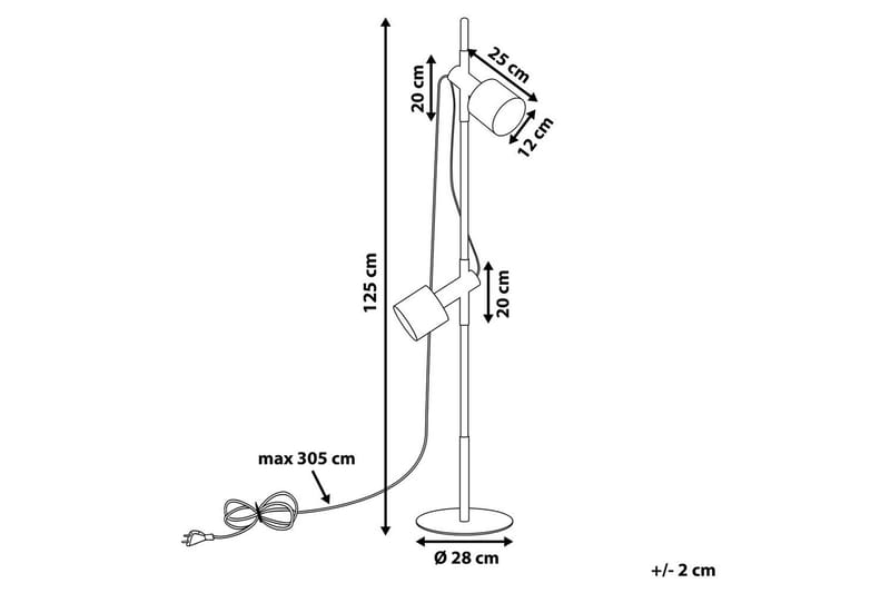 Kastoy Golvlampa 125 cm - Flerfärgad - Belysning & el - Inomhusbelysning & lampor - Sovrumslampa