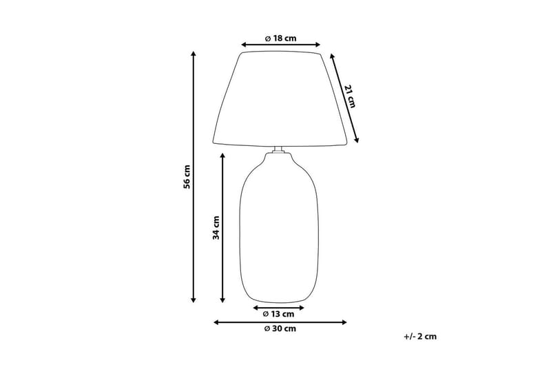 Kivlak Bordslampa 56 cm E27 - Grå/Natur - Belysning & el - Inomhusbelysning & lampor - Fönsterlampa - Fönsterlampa på fot