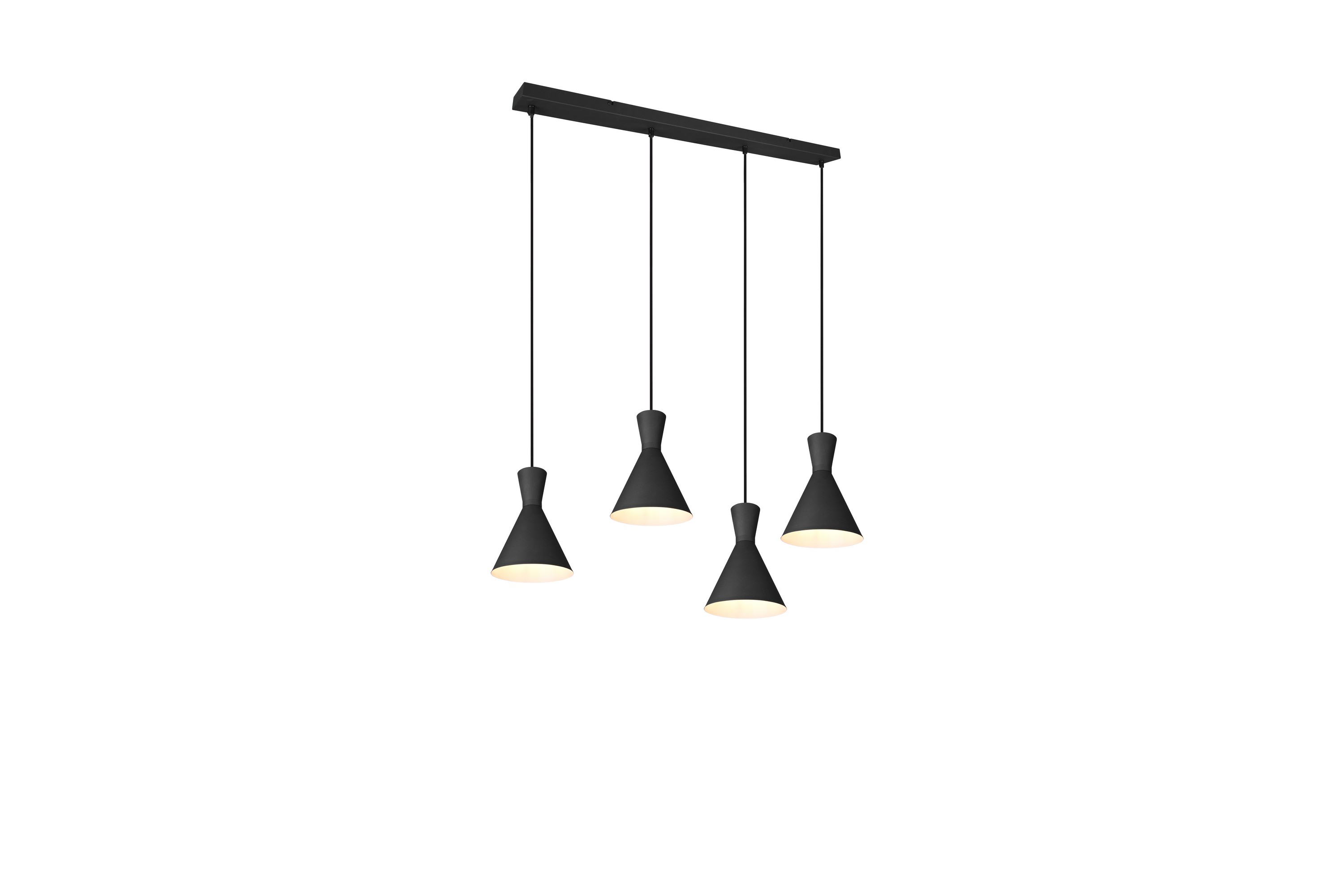 Trio Lighting Enzo taklampa 4L E27 mattsvart - R30784032