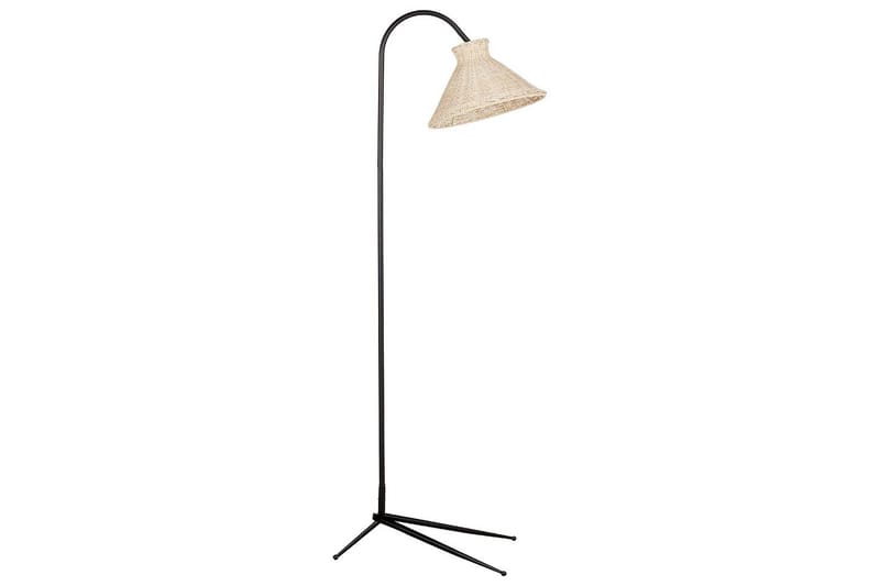 Levanze Golvlampa 148 cm - Svart/Natur - Belysning & el - Inomhusbelysning & lampor - Sovrumslampa