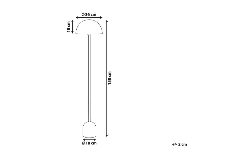 Macasina Golvlampa 158 cm - Koppar - Belysning & el - Inomhusbelysning & lampor - Sovrumslampa