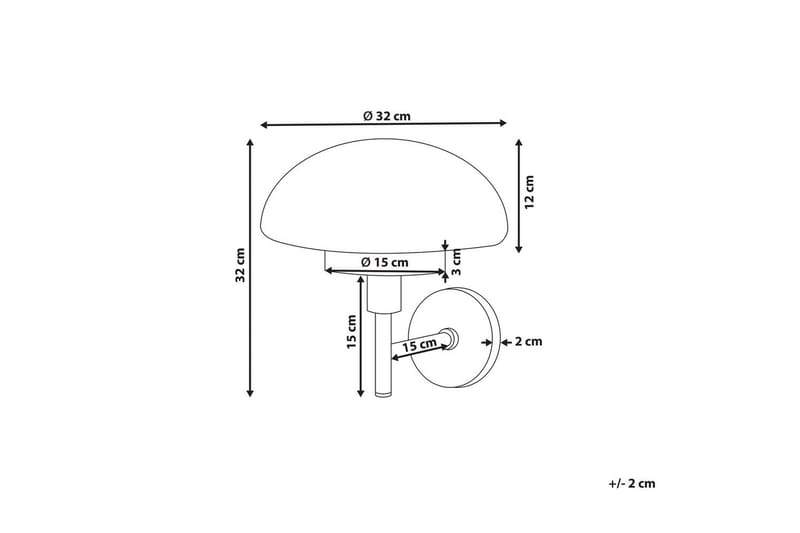 Maltiba Vägglampa E27 - Guld/Vit - Belysning & el - Inomhusbelysning & lampor - Sänglampor & nattduksbordslampa - Sänglampa vägg