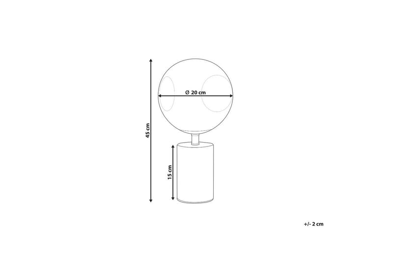 Manoel Bordslampa 45 cm E27 - Mässing/Metallisk - Belysning & el - Inomhusbelysning & lampor - Fönsterlampa - Fönsterlampa på fot