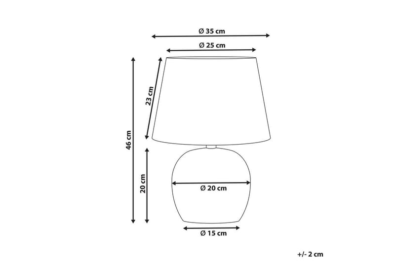 Mechka Bordslampa 46 cm E27 - Flerfärgad - Belysning & el - Inomhusbelysning & lampor - Fönsterlampa - Fönsterlampa på fot