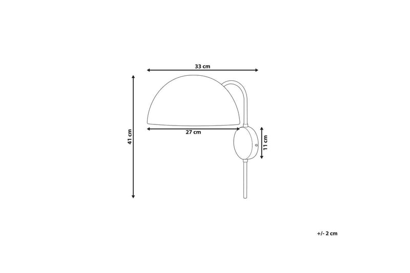 Meganisi Vägglampa E27 - Guld - Belysning & el - Inomhusbelysning & lampor - Sänglampor & nattduksbordslampa - Sänglampa vägg