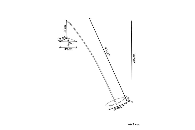 Pankeria Golvlampa 205 cm - Svart - Belysning & el - Inomhusbelysning & lampor - Sovrumslampa