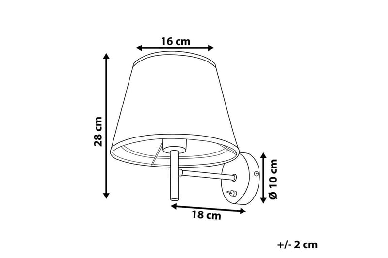 Razzkari Vägglampa E27 - Grå - Belysning & el - Inomhusbelysning & lampor - Sänglampor & nattduksbordslampa - Sänglampa vägg