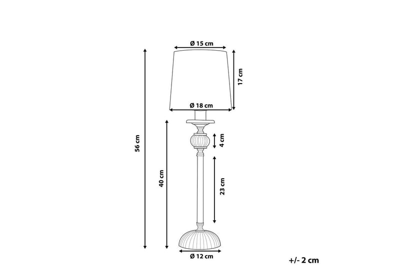 Ardeena Bordslampa 56 cm E14 - Silver/Svart - Belysning & el - Inomhusbelysning & lampor - Sänglampor & nattduksbordslampa - Sänglampa bord