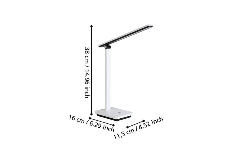 Bordslampa Eglo Iniesta med Touch Vit, Svart - Vit/Svart - Belysning & el - Inomhusbelysning & lampor - Sänglampor & nattduksbordslampa - Sänglampa bord