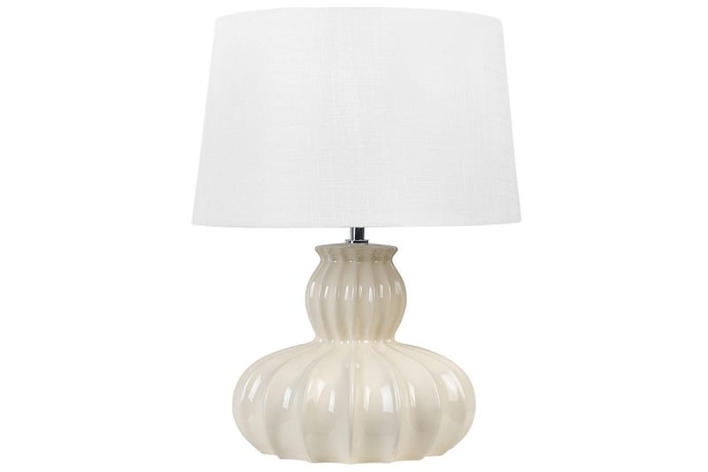 Burgazada Bordslampa 46 cm E27 - Beige/Vit - Belysning & el - Inomhusbelysning & lampor - Sänglampor & nattduksbordslampa - Sänglampa bord