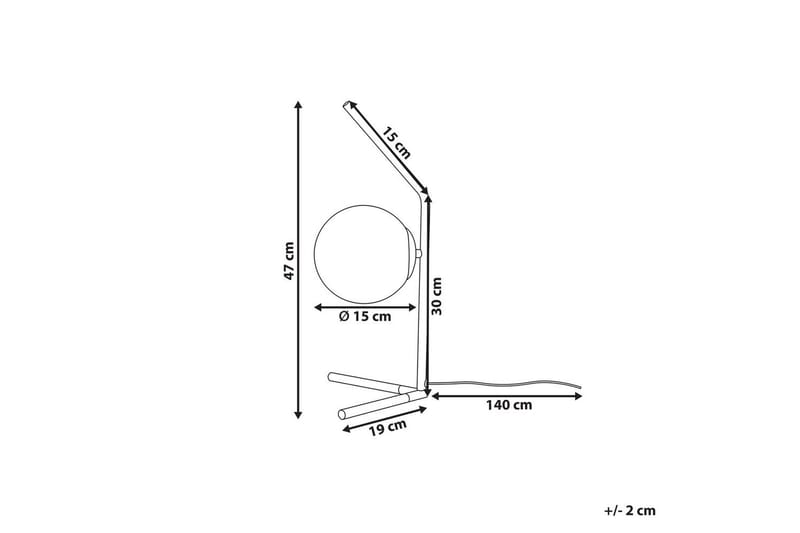 Cominotto Bordslampa 47 cm E14 - Svart/Vit - Belysning & el - Inomhusbelysning & lampor - Sänglampor & nattduksbordslampa - Sänglampa bord