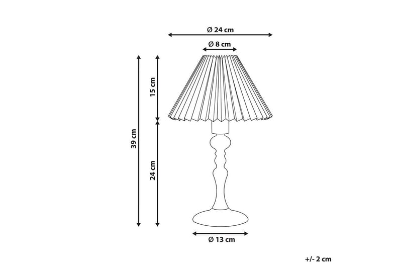 Djerbain Bordslampa 39 cm E14 - Mörk trä/Vit - Belysning & el - Inomhusbelysning & lampor - Sänglampor & nattduksbordslampa - Sänglampa bord