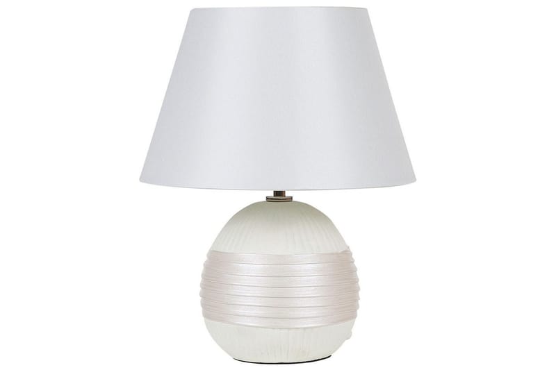 Evarado Bordslampa 37 cm E27 - Beige/Gräddvit - Belysning & el - Inomhusbelysning & lampor - Sänglampor & nattduksbordslampa - Sänglampa bord