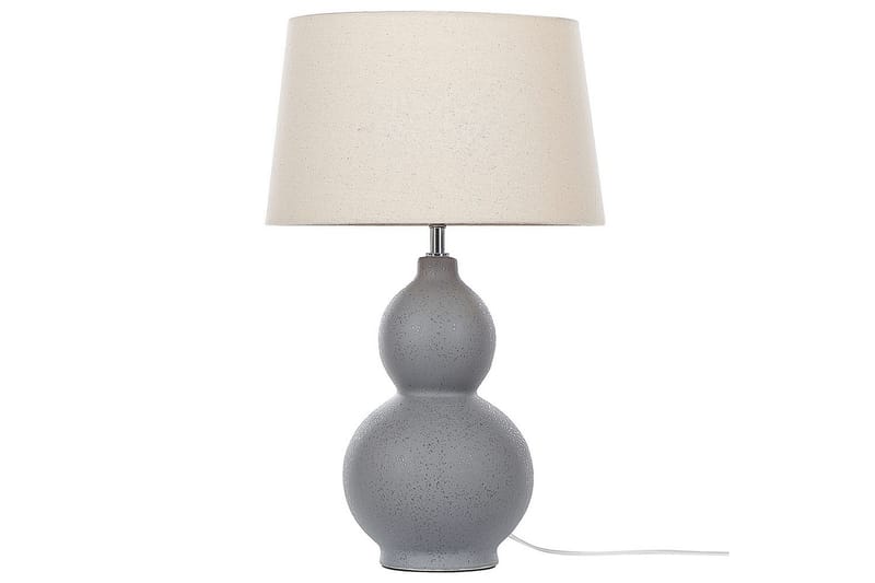 Fiorita Bordslampa 56 cm E27 - Grå/Beige - Belysning & el - Inomhusbelysning & lampor - Sänglampor & nattduksbordslampa - Sänglampa bord