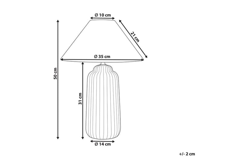 Giulki Bordslampa 50 cm E27 - Sandbeige - Belysning & el - Inomhusbelysning & lampor - Sänglampor & nattduksbordslampa - Sänglampa bord