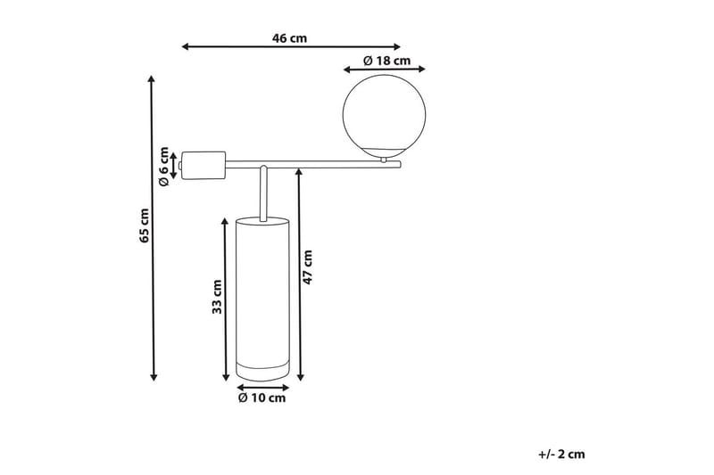 Halkvir Bordslampa 65 cm E27 - Flerfärgad - Belysning & el - Inomhusbelysning & lampor - Sänglampor & nattduksbordslampa - Sänglampa bord