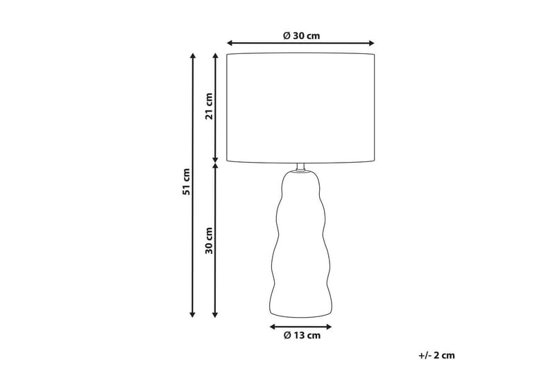 Incantata Bordslampa 51 cm E27 - Beige - Belysning & el - Inomhusbelysning & lampor - Sänglampor & nattduksbordslampa - Sänglampa bord