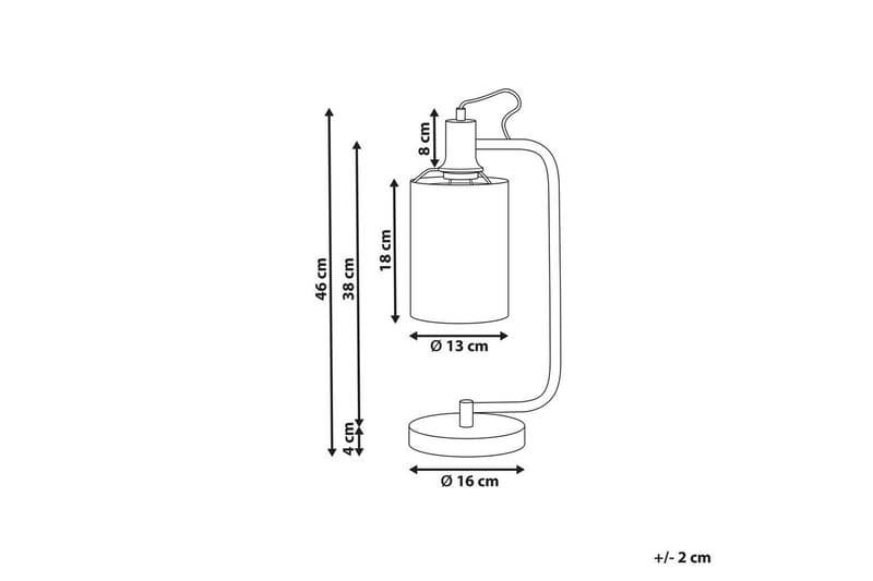 Kallisti Bordslampa 46 cm E27 - Koppar/Vit - Belysning & el - Inomhusbelysning & lampor - Sänglampor & nattduksbordslampa - Sänglampa bord