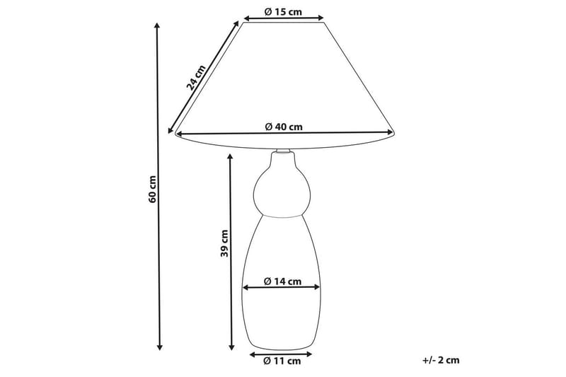 Kastellorizo Bordslampa 60 cm E27 - Mörkblå/Vit - Belysning & el - Inomhusbelysning & lampor - Sänglampor & nattduksbordslampa - Sänglampa bord