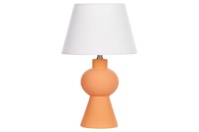 Lemiros Bordslampa 48 cm E27 - Orange/Vit - Belysning & el - Inomhusbelysning & lampor - Sänglampor & nattduksbordslampa - Sänglampa bord