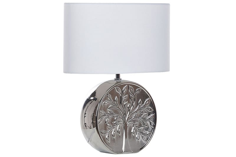 Lenkher Bordslampa 48 cm E27 - Silver/Vit - Belysning & el - Inomhusbelysning & lampor - Sänglampor & nattduksbordslampa - Sänglampa bord