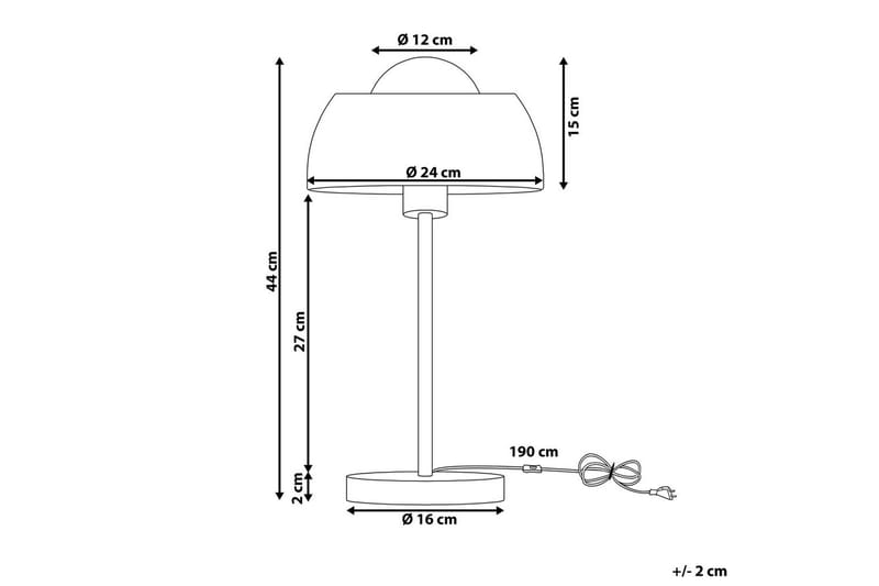 Magica Bordslampa 44 cm E27 - Vit - Belysning & el - Inomhusbelysning & lampor - Sänglampor & nattduksbordslampa - Sänglampa bord