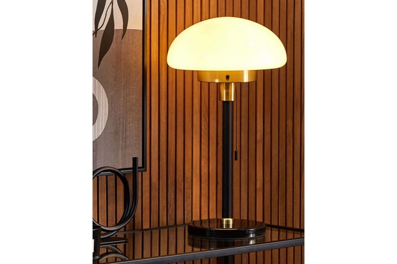 Maltiba Bordslampa 66 cm E27 - Svart/Vit - Belysning & el - Inomhusbelysning & lampor - Sänglampor & nattduksbordslampa - Sänglampa bord