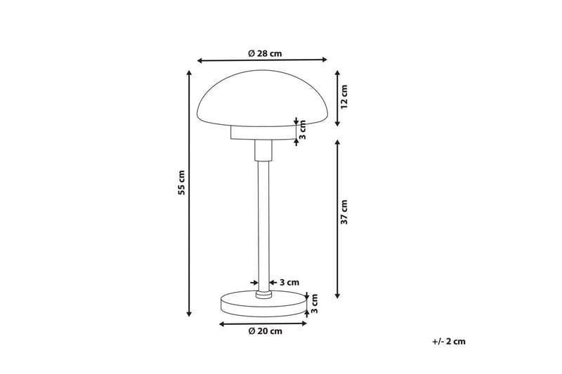 Maltiba Bordslampa 66 cm E27 - Svart/Vit - Belysning & el - Inomhusbelysning & lampor - Sänglampor & nattduksbordslampa - Sänglampa bord