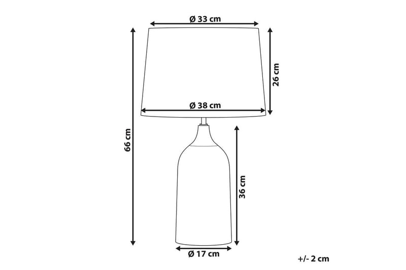 Palmarola Bordslampa 66 cm E27 - Off White - Belysning & el - Inomhusbelysning & lampor - Sänglampor & nattduksbordslampa - Sänglampa bord