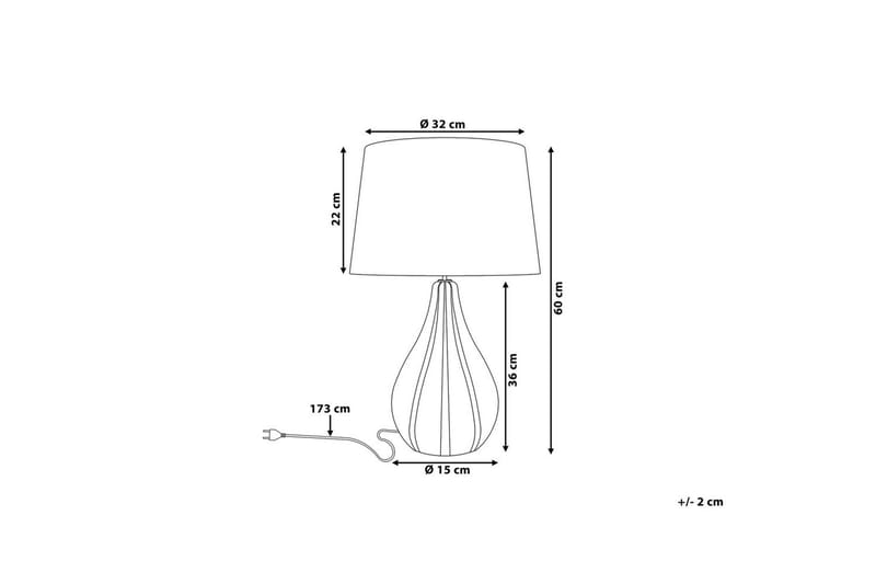 Sardinien Bordslampa 60 cm E27 - Svart - Belysning & el - Inomhusbelysning & lampor - Sänglampor & nattduksbordslampa - Sänglampa bord