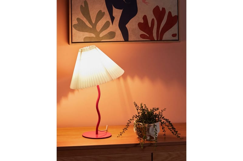 Skiros Bordslampa 48 cm E27 - Fuchsia/Vit - Belysning & el - Inomhusbelysning & lampor - Sänglampor & nattduksbordslampa - Sänglampa bord