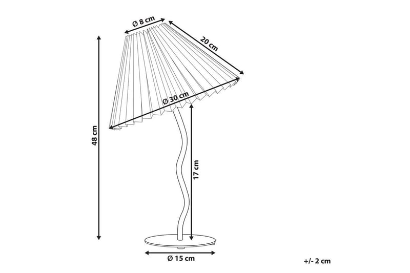 Skiros Bordslampa 48 cm E27 - Orange/Vit - Belysning & el - Inomhusbelysning & lampor - Sänglampor & nattduksbordslampa - Sänglampa bord