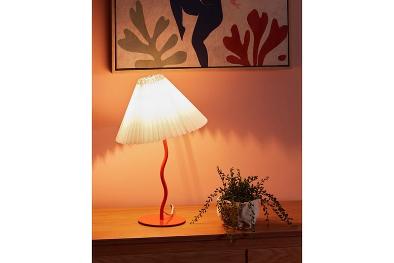 Skiros Bordslampa 48 cm E27 - Orange/Vit - Belysning & el - Inomhusbelysning & lampor - Sänglampor & nattduksbordslampa - Sänglampa bord