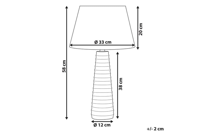 Sogni Bordslampa 58 cm E27 - Grå/Svart - Belysning & el - Inomhusbelysning & lampor - Sänglampor & nattduksbordslampa - Sänglampa bord