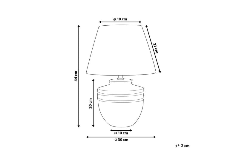 Thira Bordslampa 44 cm E27 - Beige/Svart - Belysning & el - Inomhusbelysning & lampor - Sänglampor & nattduksbordslampa - Sänglampa bord