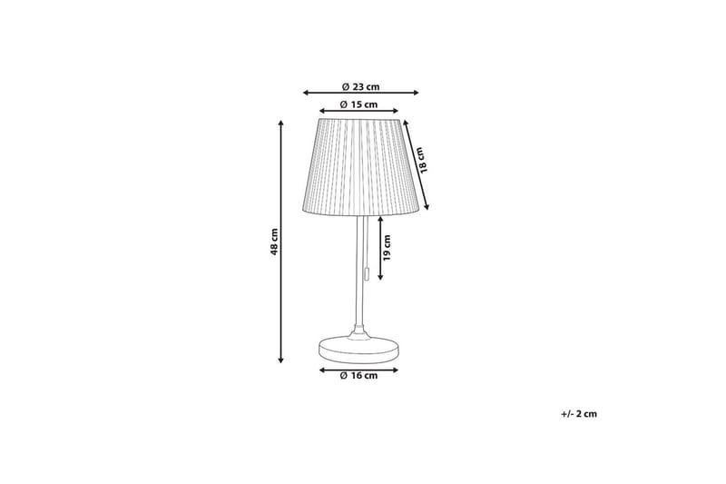 Toryl Bordslampa 48 cm E27 - Mässing/Vit - Belysning & el - Inomhusbelysning & lampor - Sänglampor & nattduksbordslampa - Sänglampa bord