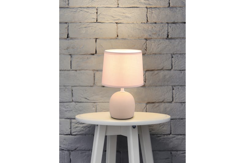 Trio Lighting Malu bordslampa E14 beige - Fönsterlampa på fot - Sovrumslampa - Sänglampa bord - Fönsterlampa - Bordslampor - Vardagsrumslampa