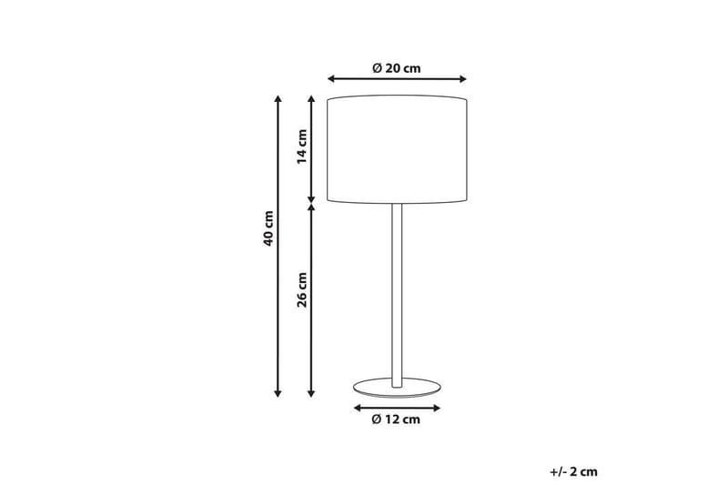 Vinkea Bordslampa 40 cm E27 - Svart/Beige - Belysning & el - Inomhusbelysning & lampor - Sänglampor & nattduksbordslampa - Sänglampa bord