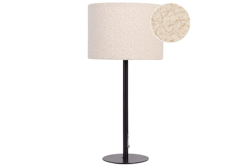 Vinkea Bordslampa 40 cm E27 - Svart/Beige - Belysning & el - Inomhusbelysning & lampor - Sänglampor & nattduksbordslampa - Sänglampa bord