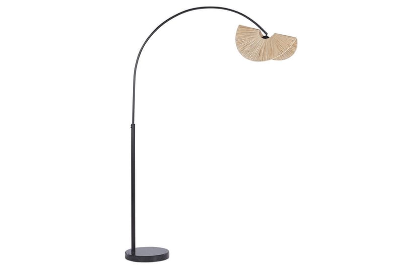 Santover Golvlampa 189 cm - Svart/Natur - Belysning & el - Inomhusbelysning & lampor - Sovrumslampa