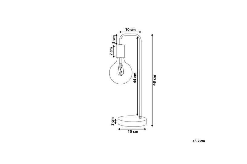 Savenay Bordslampa 48 cm E27 - Guld - Belysning & el - Inomhusbelysning & lampor - Fönsterlampa - Fönsterlampa på fot