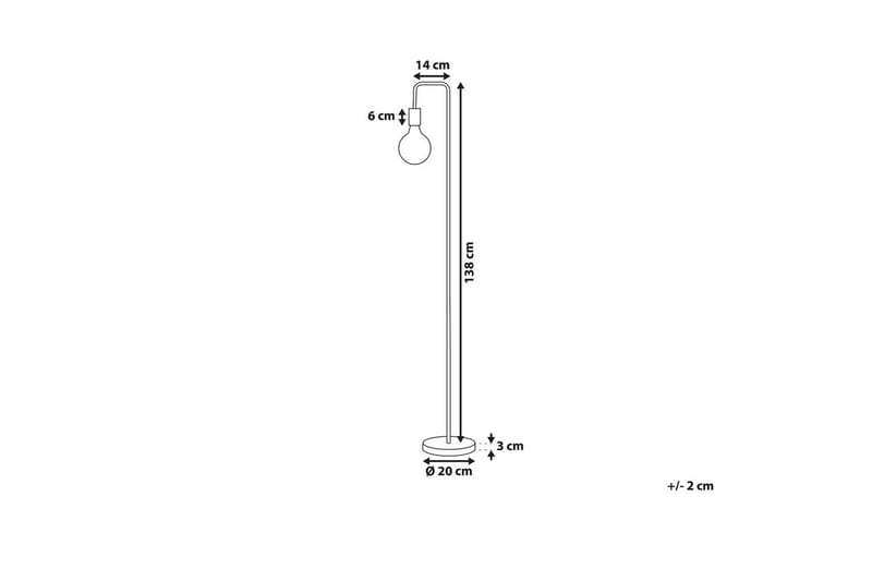 Savenay Golvlampa 140 cm - Koppar - Belysning & el - Inomhusbelysning & lampor - Sovrumslampa