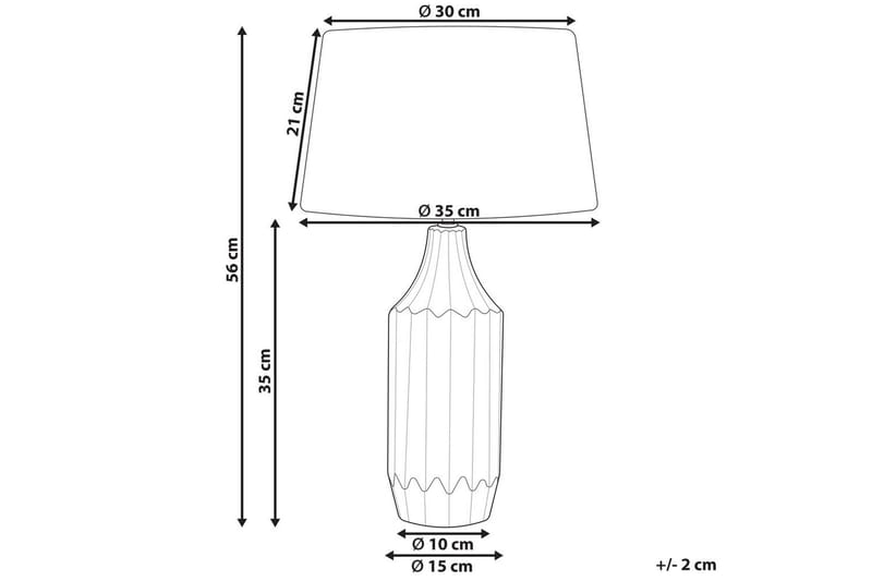 Schava Bordslampa 56 cm E27 - Blå/Grå - Belysning & el - Inomhusbelysning & lampor - Fönsterlampa - Fönsterlampa på fot