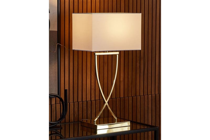 Sirene Bordslampa 62 cm E27 - Mässing/Vit - Belysning & el - Inomhusbelysning & lampor - Fönsterlampa - Fönsterlampa på fot