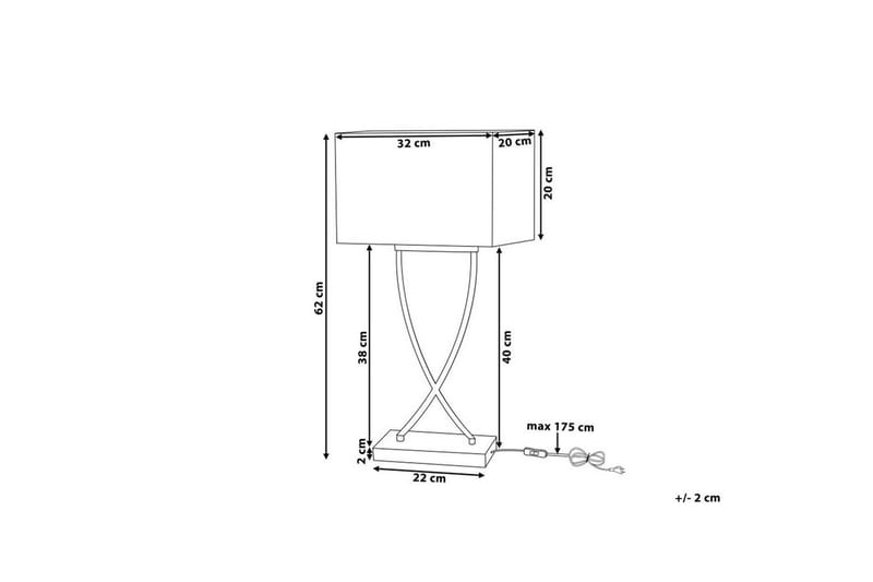 Sirene Bordslampa 62 cm E27 - Mässing/Vit - Belysning & el - Inomhusbelysning & lampor - Fönsterlampa - Fönsterlampa på fot