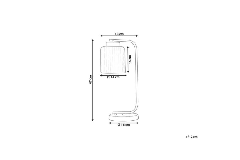 Skyrla Bordslampa 47 cm E27 - Svart/Vit - Belysning & el - Inomhusbelysning & lampor - Fönsterlampa - Fönsterlampa på fot