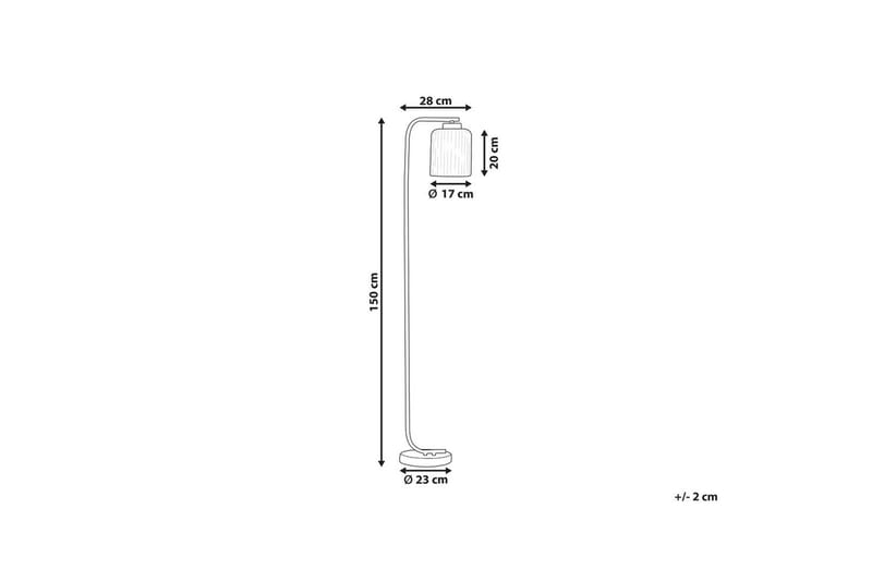 Skyrla Golvlampa 150 cm - Svart/Vit - Belysning & el - Inomhusbelysning & lampor - Sovrumslampa