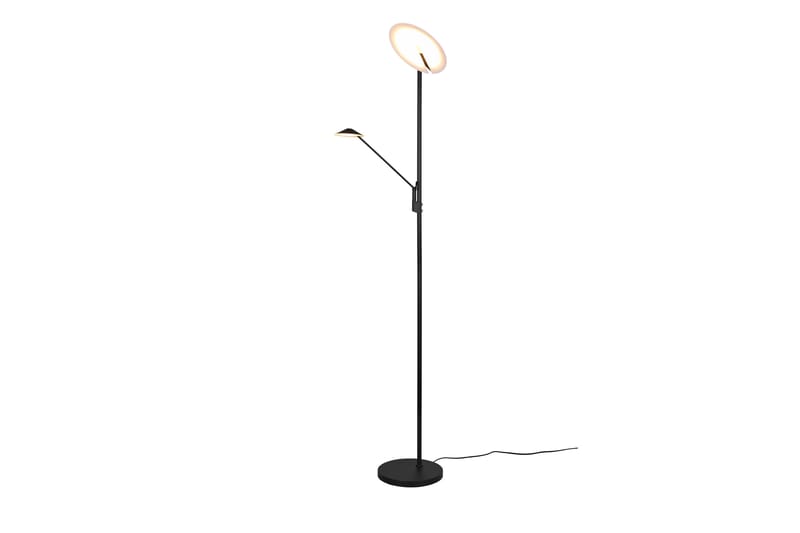 Trio Lighting Brantford LED golvlampa mattsvart - Sovrumslampa - Golvlampa - Vardagsrumslampa